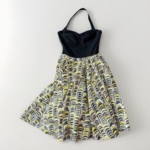 Girls From Savoy Anthropologie Retro Pinup Dress Size 4 Black